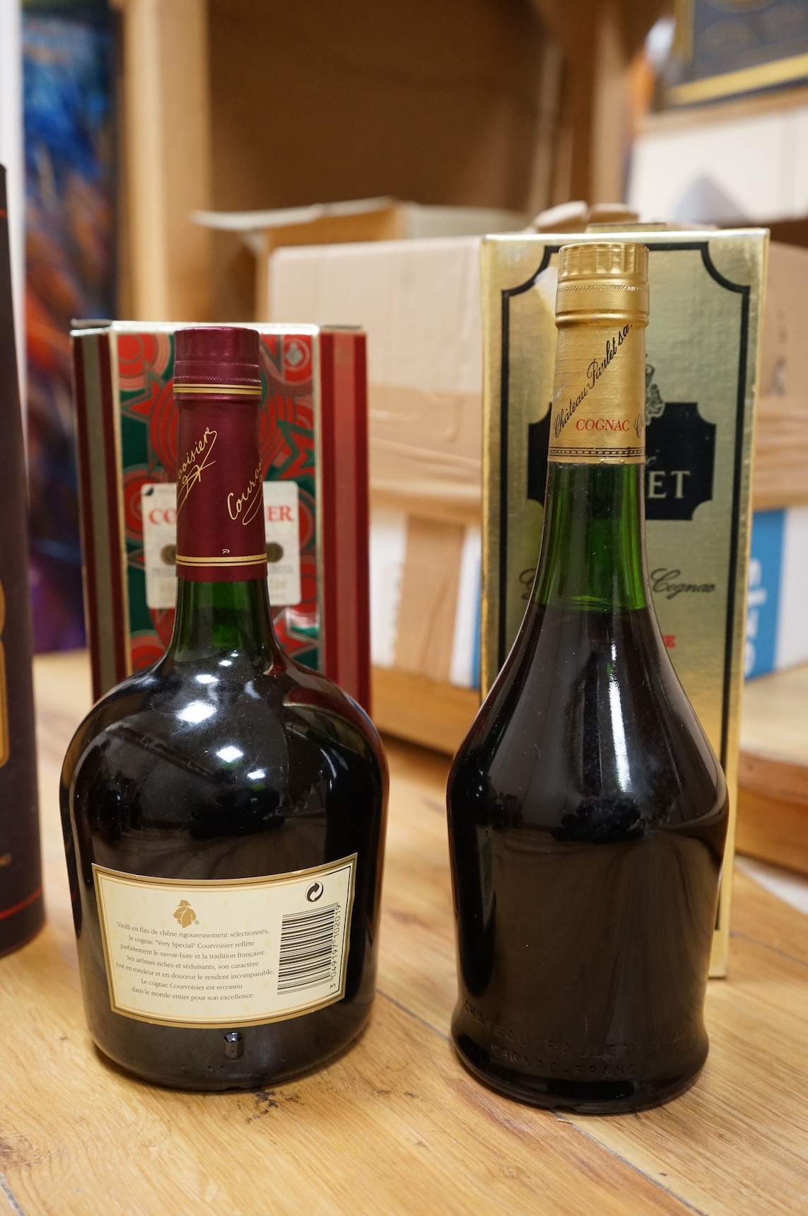 A bottle of Glenmorangie Scotch whisky and five other cased spirits